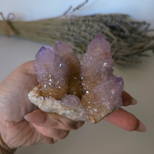 Grade A Large Lavender Spirit Quartz Cluster