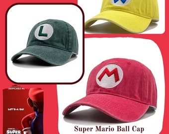 Mario Luigi WaLuigi Boo hat baseball cap / Super Mario Bros. Nintendo