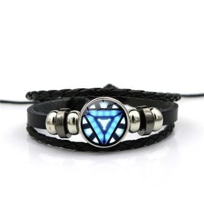 Marvel Avengers Iron Man Arc Reactor 1 Inch Elastic Bracelet