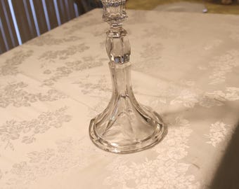 Vintage Heisey Duncan Miller Single Crystal Candlestick Holder