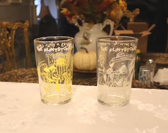 Welch's Pokemon Jelly Jar Juice Glasses. Bulbasaur 01, Meowth 52