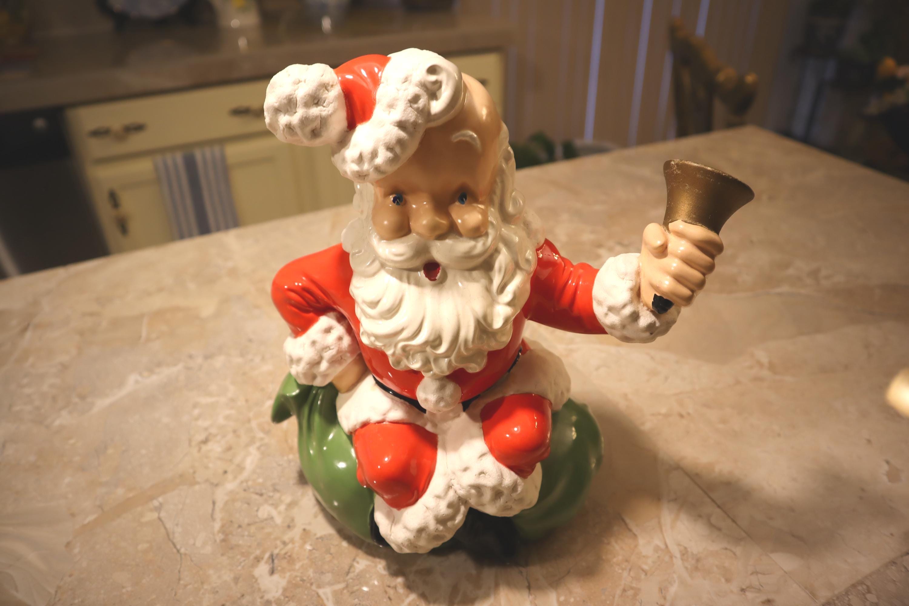 Vintage Santa and Reindeer Music Box - Etsy