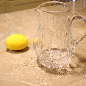 Vintage Elegant Pressed Crystal Breakfast Pitcher