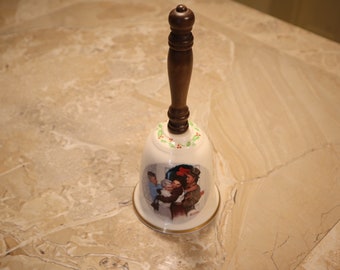 1986 Norman Rockwell Christmas Bell By Gorham Fine China