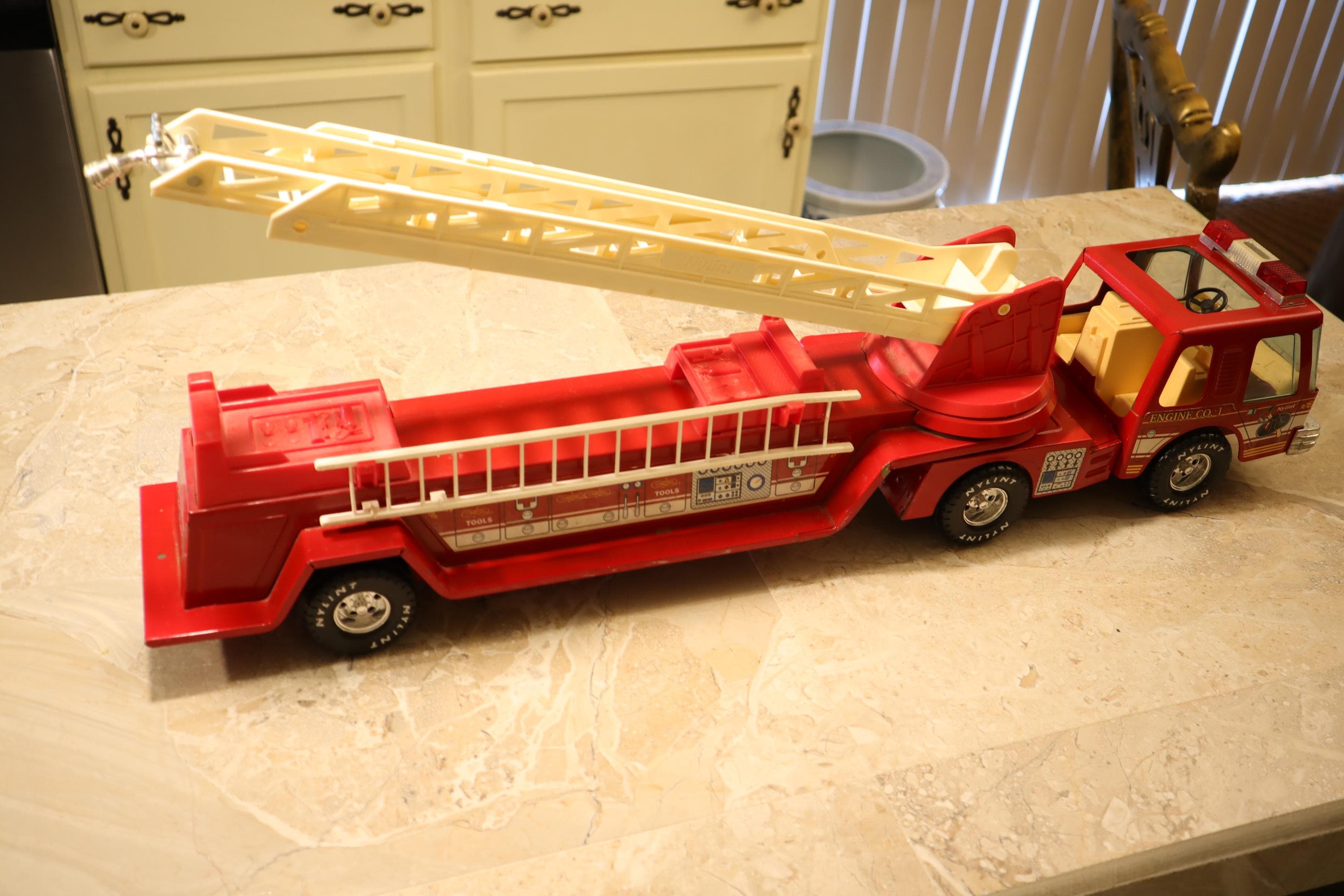 Vintage 1972 Nylint USA Fire Truck and Trailer Toy - Etsy