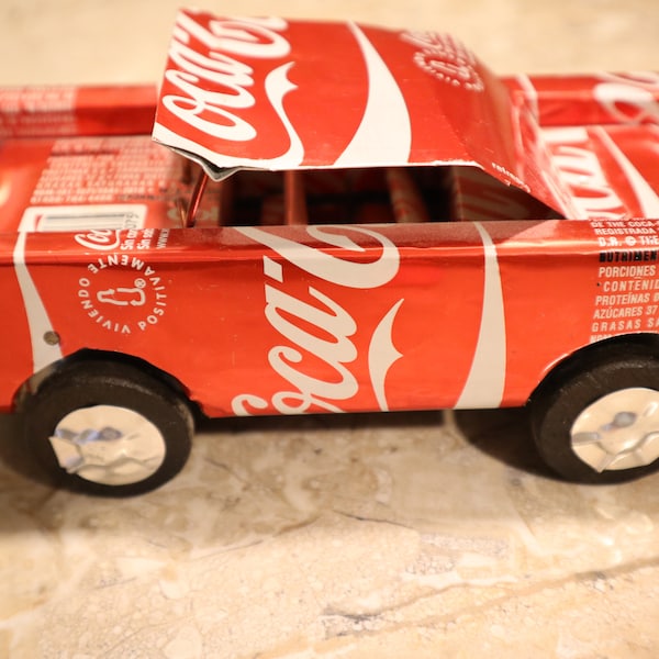 Handmade Coca Cola Can Car Made In The Bahamas