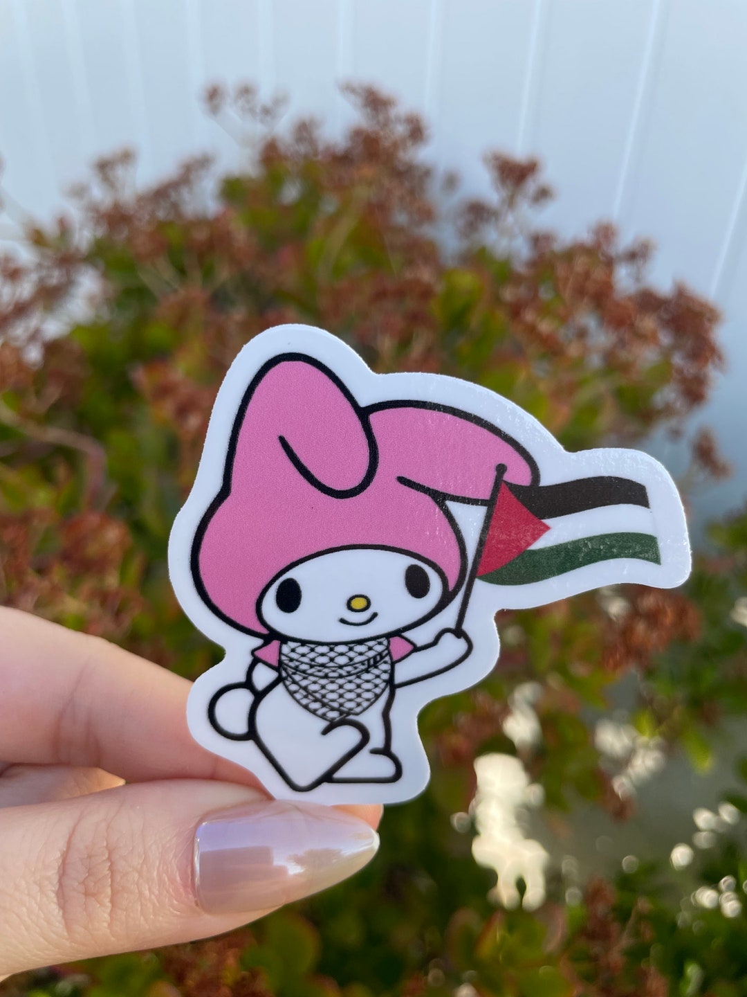 Falastini My Melody Sticker, Palestinian My Melody , Palestine