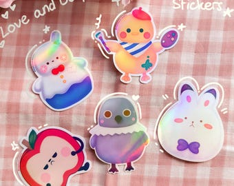 Love and Deepspace Boyfriend Plushies Stickers - please read description before ordering