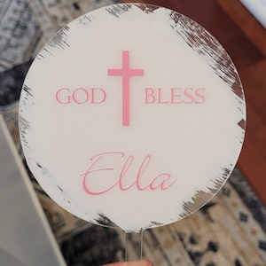 Baptism Cake Topper