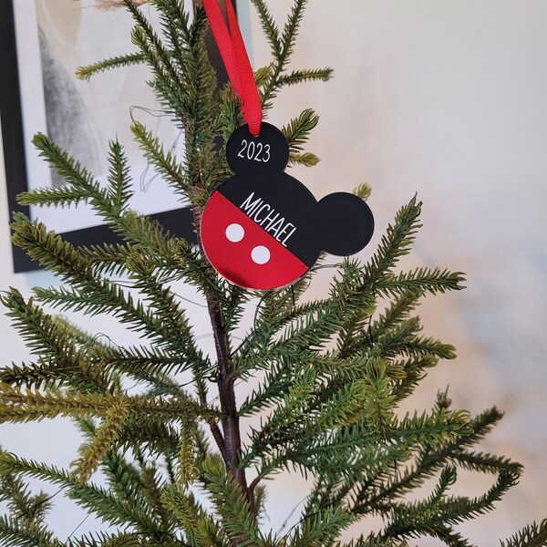 Mickey Mouse Ornament Etsy