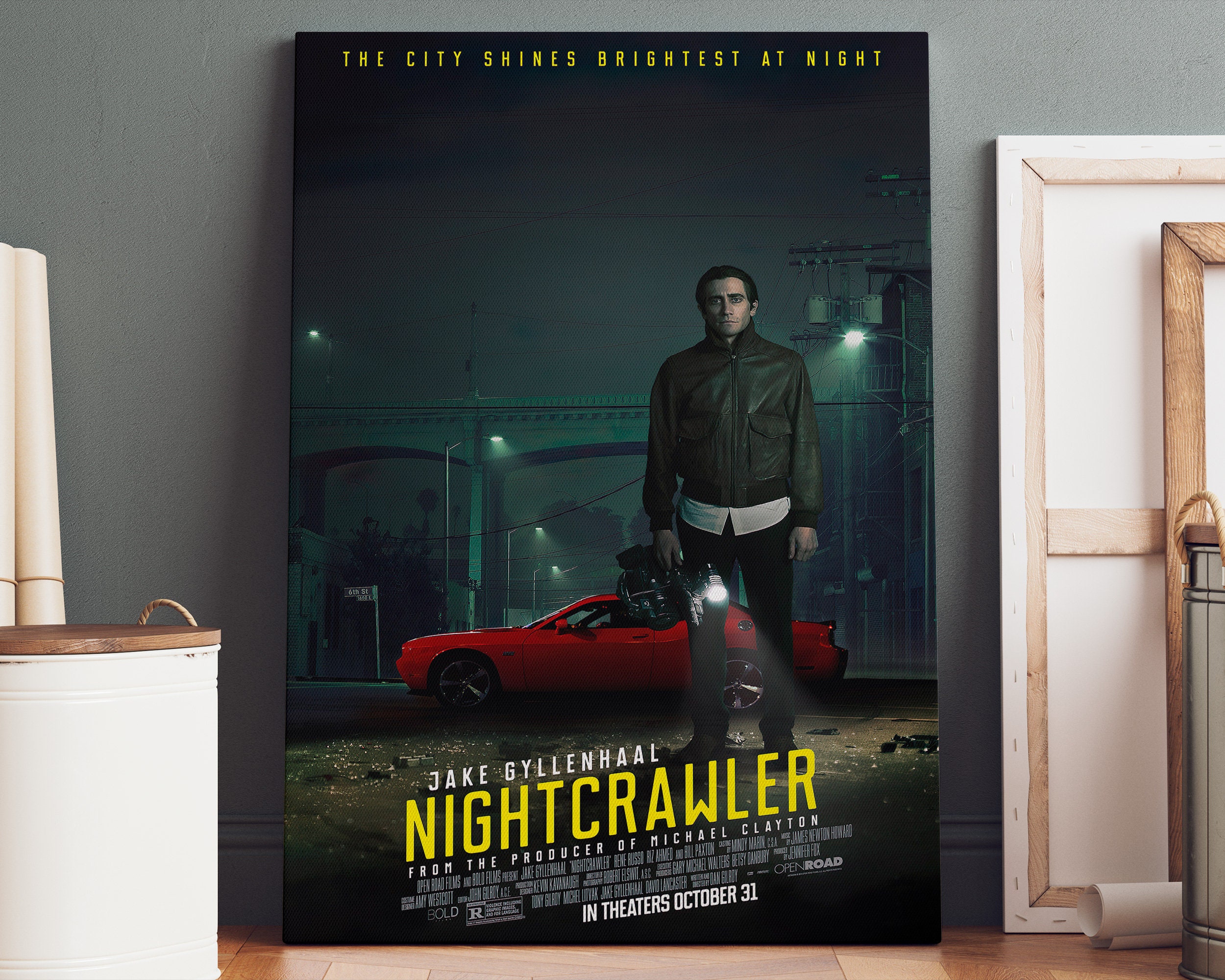 Nightcrawler Poster Nightcrawler Canvas Print Nightcrawler - Etsy