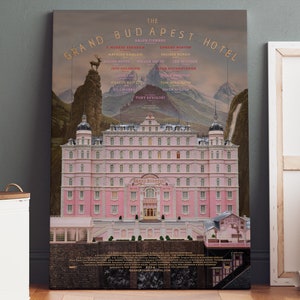 The Grand Budapest Hotel Poster Canvas | The Grand Budapest Hotel Canvas Print, Canvas Wall Art, Movie Poster, Movie Art, Geek Gifts