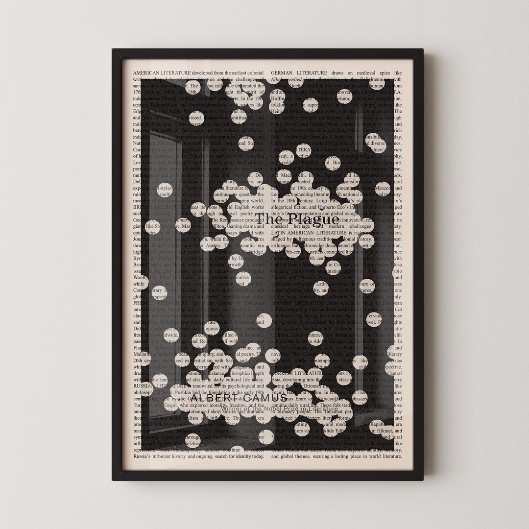 Albert Camus the Plague Wall Art Poster Print, Framed Wall Art, Book ...