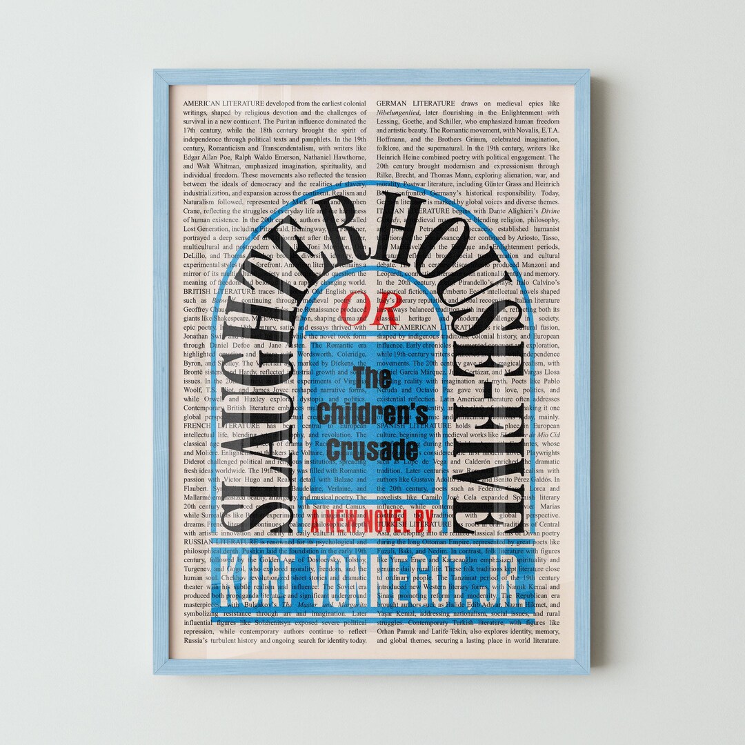 Kurt Vonnegut's Slaughterhouse Five Wall Art Poster Print, Framed Wall ...