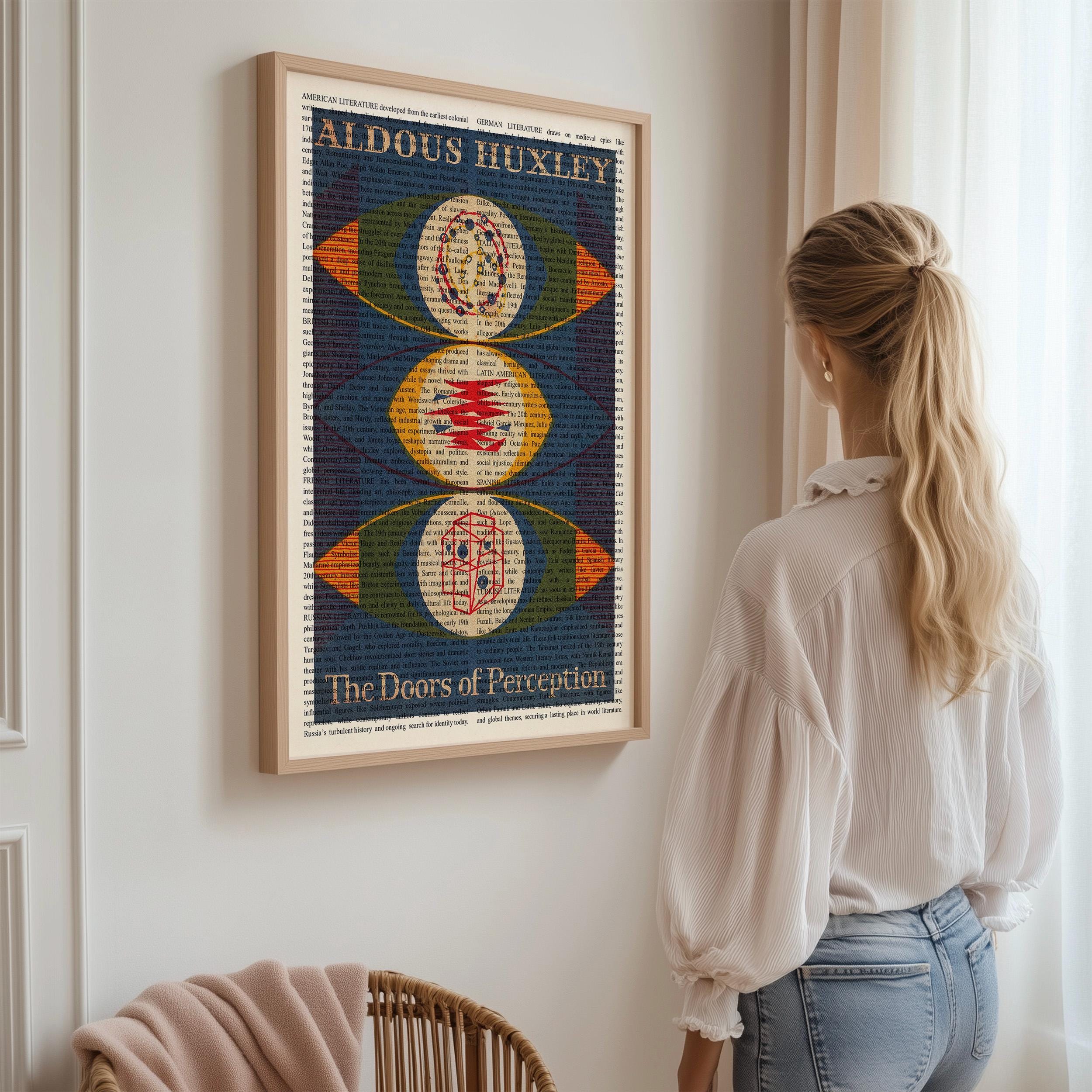 Aldous Huxley's the Doors of Perception Wall Art Poster, Framed