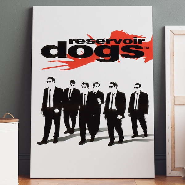 Reservoir Dogs Poster Canvas | Reservoir Dogs Canvas Print, Reservoir Dogs Print, Canvas Wall Art, Movie Poster, Movie Art, Geek Gifts