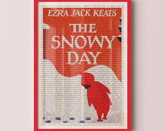 Ezra Jack Keats The Snowy Day Wall Art Poster Print, Framed Wall Art, Book Cover Poster, Library Decor, Book Lover Gifts, Bookish Gifts