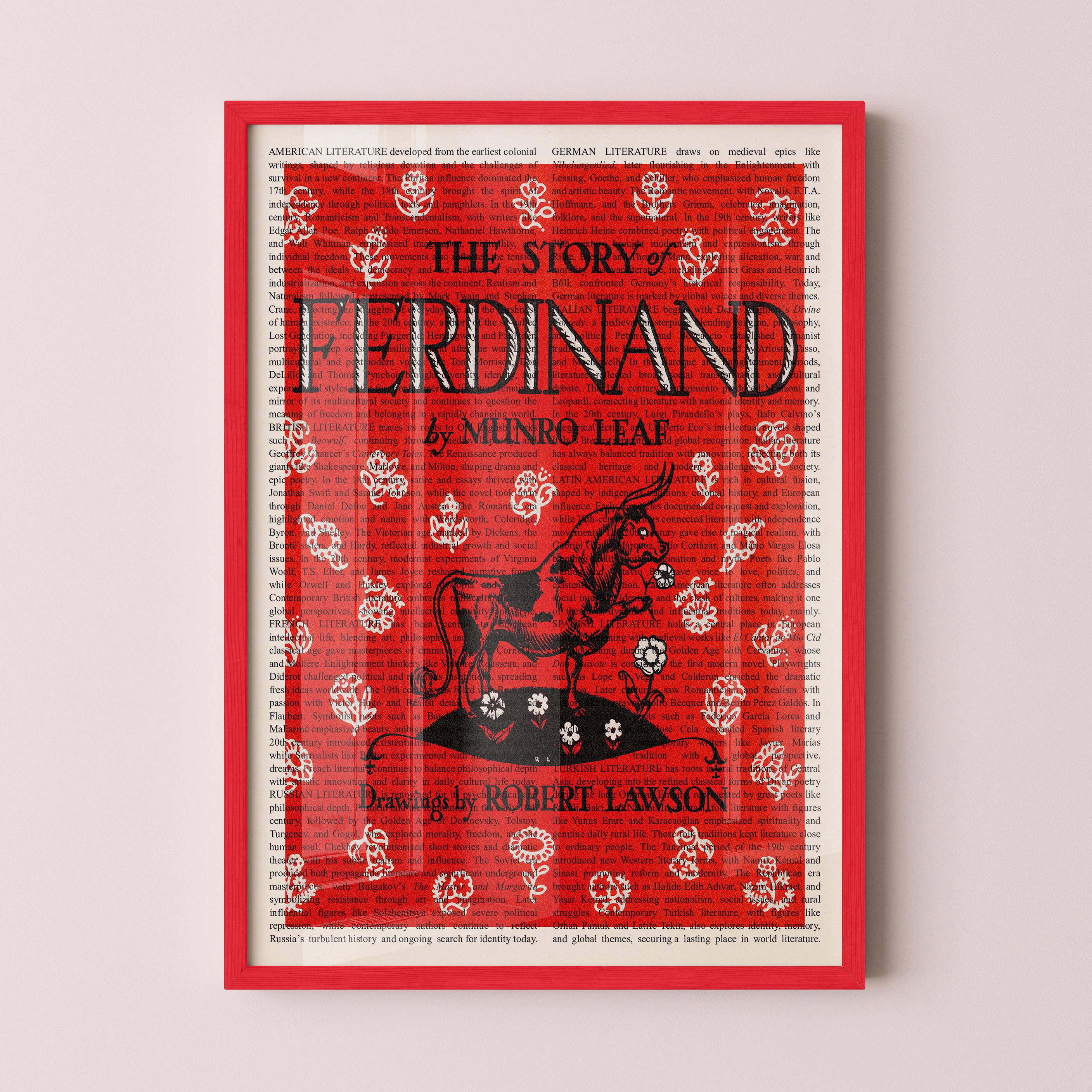 The Story of Ferdinand Wall Art Poster Print, Framed Wall Art