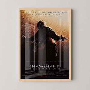The Shawshank Redemption Poster Canvas | The Shawshank Redemption Canvas Print, Canvas Wall Art, Movie Poster, Movie Art, Geek Gifts