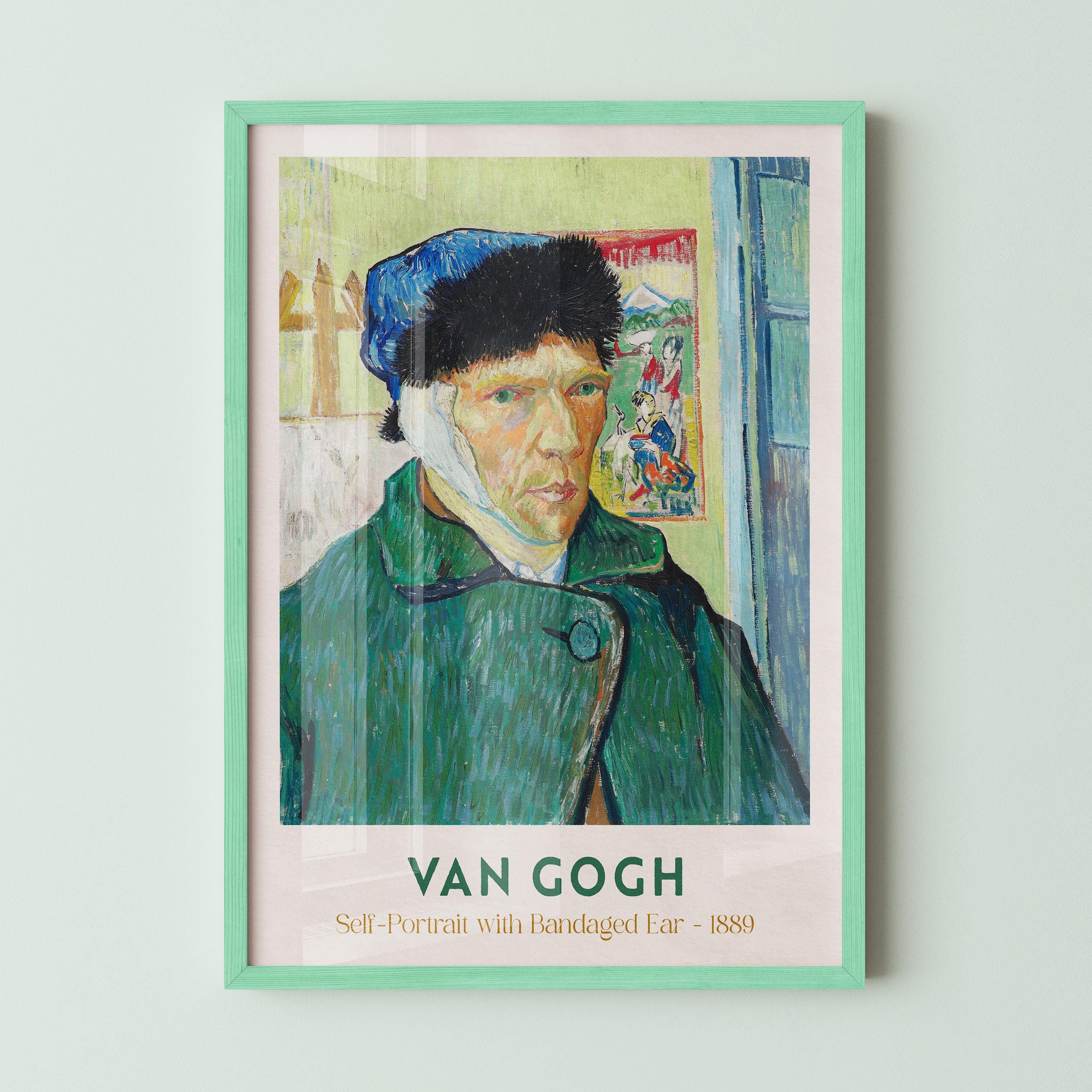 Van Gogh's Self Portrait With Bandaged Ear Exhibition Poster