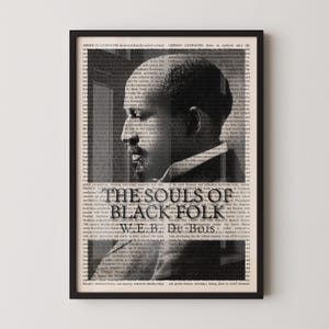 The Souls of Black Folk Wall Art Poster Print, Framed Wall Art, Book Cover Poster, Library Decor, Book Lover Gifts, Bookish Gifts image 1