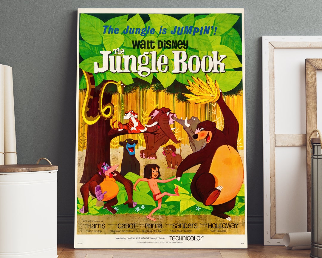 The Jungle Book Poster Canvas, the Jungle Book Canvas Wall Art, the