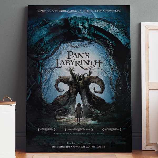 Pan's Labyrinth Poster Canvas | Pan's Labyrinth Canvas Print, Pan's Labyrinth Print, Canvas Wall Art, Movie Poster, Movie Art, Geek Gifts