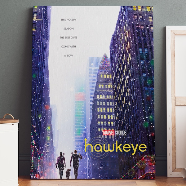 Hawkeye Poster | Hawkeye Canvas Print, Hawkeye Print, Canvas Wall Art, TV Series Poster, Marvel Poster, Marvel Canvas, Geek Gifts