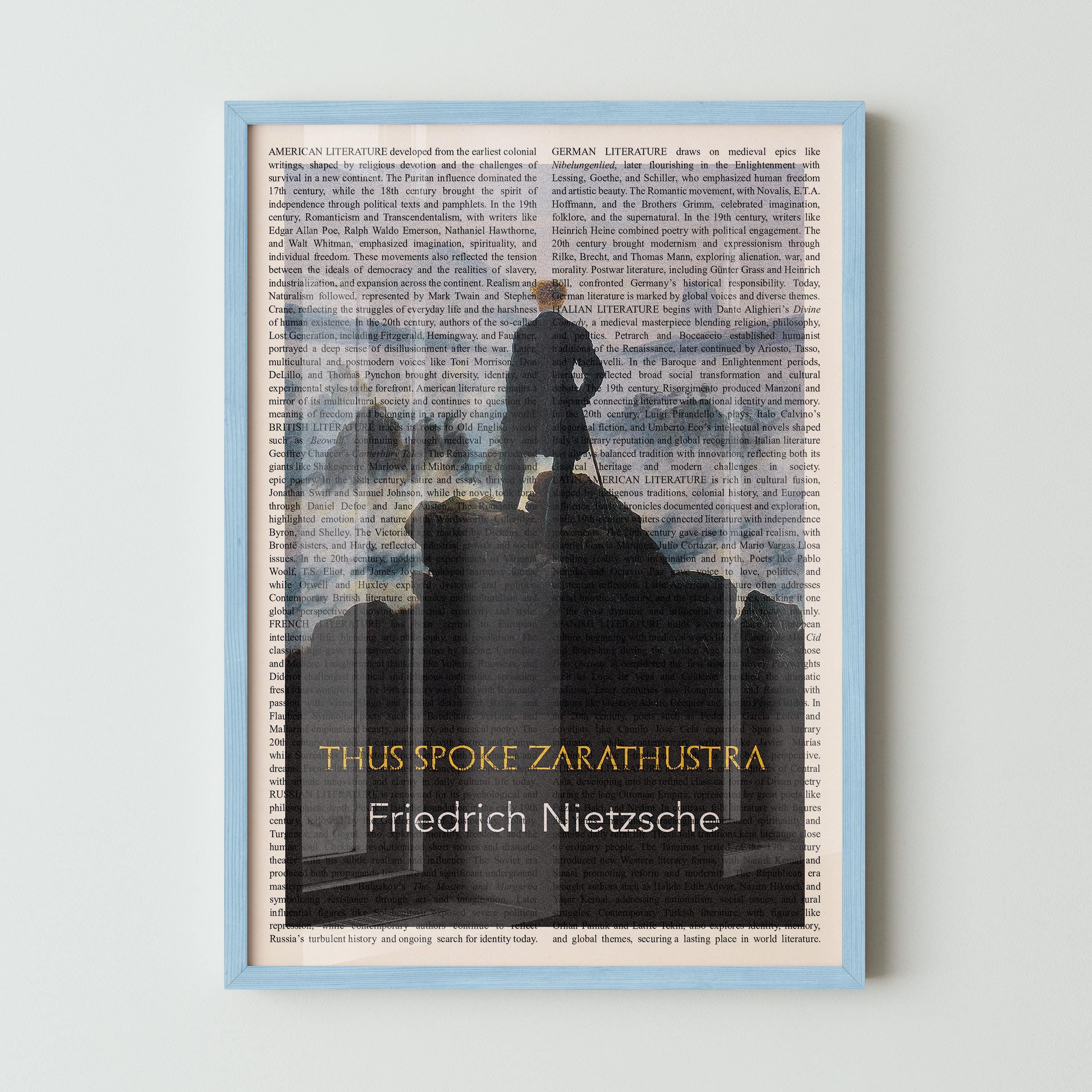 Nietzsche's Thus Spoke Zarathustra Wall Art Poster Print, Framed