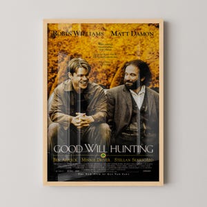 Good Will Hunting Poster Canvas | Good Will Hunting Canvas Print, Canvas Wall Art, Good Will Hunting Movie Poster, Movie Art, Geek Gifts