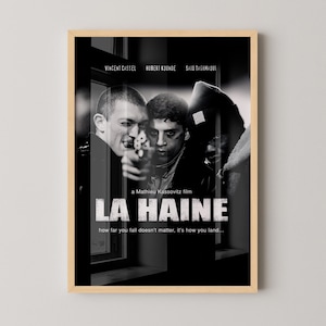 La Haine Poster Canvas | La Haine Canvas Print, La Haine Print, Canvas Wall Art, La Haine Movie Poster, Movie Art, Geek Gifts