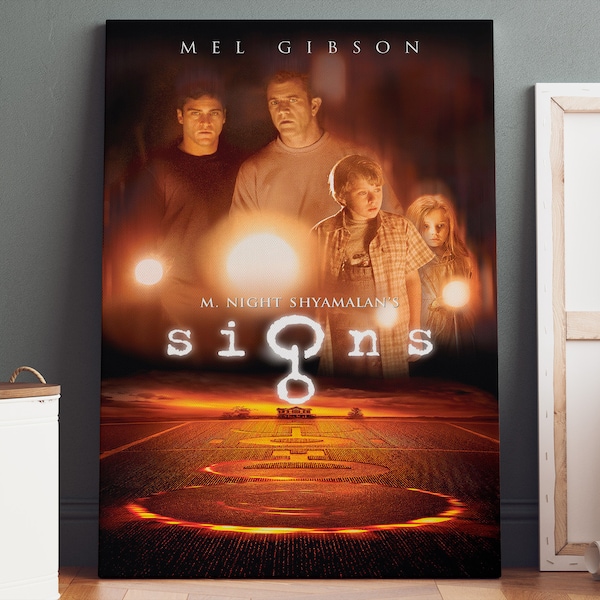 Signs Poster Canvas | Signs Canvas Print, Signs Print, Canvas Wall Art, Signs Movie Poster, Movie Art, Geek Gifts
