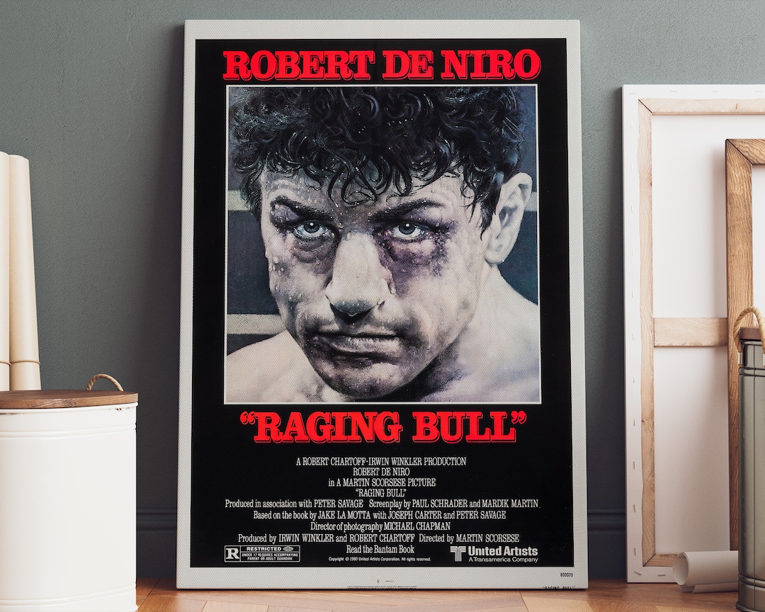 Raging Bull Poster Canvas Raging Bull Canvas Print, Raging Bull Print