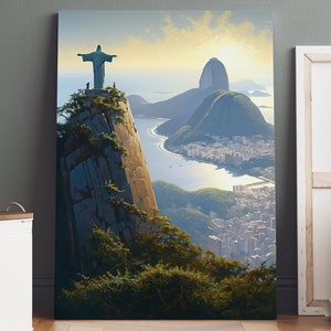 Cartel de Río de Janeiro, Impresión de Río de Janeiro, Arte de la pared de Río de Janeiro, Arte de la pared del lienzo, Arte de la ciudad, Arte de la pared de la ciudad, Cartel de la ciudad, Cartel de viaje