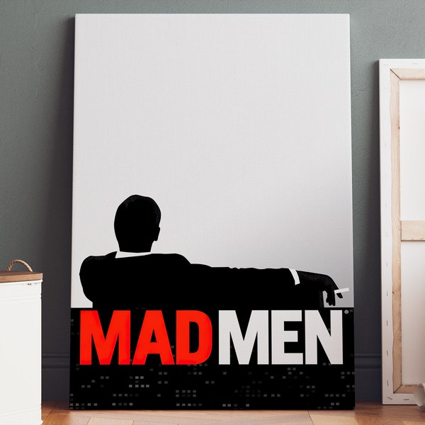 Mad Men Poster auf Leinwand | Mad Men Leinwanddruck, Mad Men Druck, Leinwand Wandkunst, TV-Serie Poster, TV-Serie Druck, Filmkunst