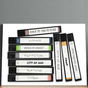 Request Your Own Custom Video Tape Movie Poster | Personalized VHS Movie Poster, Movie Print, Canvas Wall Art, Movie Wall Art, Geek Gifts