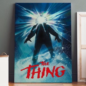 The Thing Poster Leinwand | The Thing Leinwanddruck, The Thing Druck, Leinwand Wandkunst, The Thing Film Poster, Filmkunst, Geek Geschenke