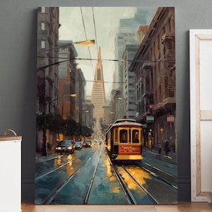 San Francisco Poster, San Francisco Print, San Francisco Wall Art, Canvas Wall Art, City Art, Landscape Print, City Wall Art, City Poster