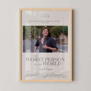 The Worst Person in the World Poster Canvas | The Worst Person in the World Canvas Print, Canvas Wall Art, Movie Poster, Movie Art