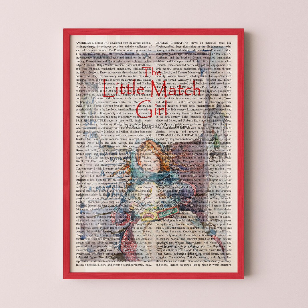 The Little Match Girl Wall Art Poster Print, Framed Wall Art, Book