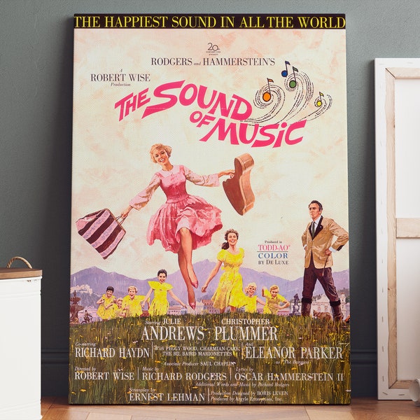 The Sound of Music Poster | The Sound of Music Canvas Print, The Sound of Music Print, Canvas Wall Art, Movie Poster, Movie Art, Geek Gifts