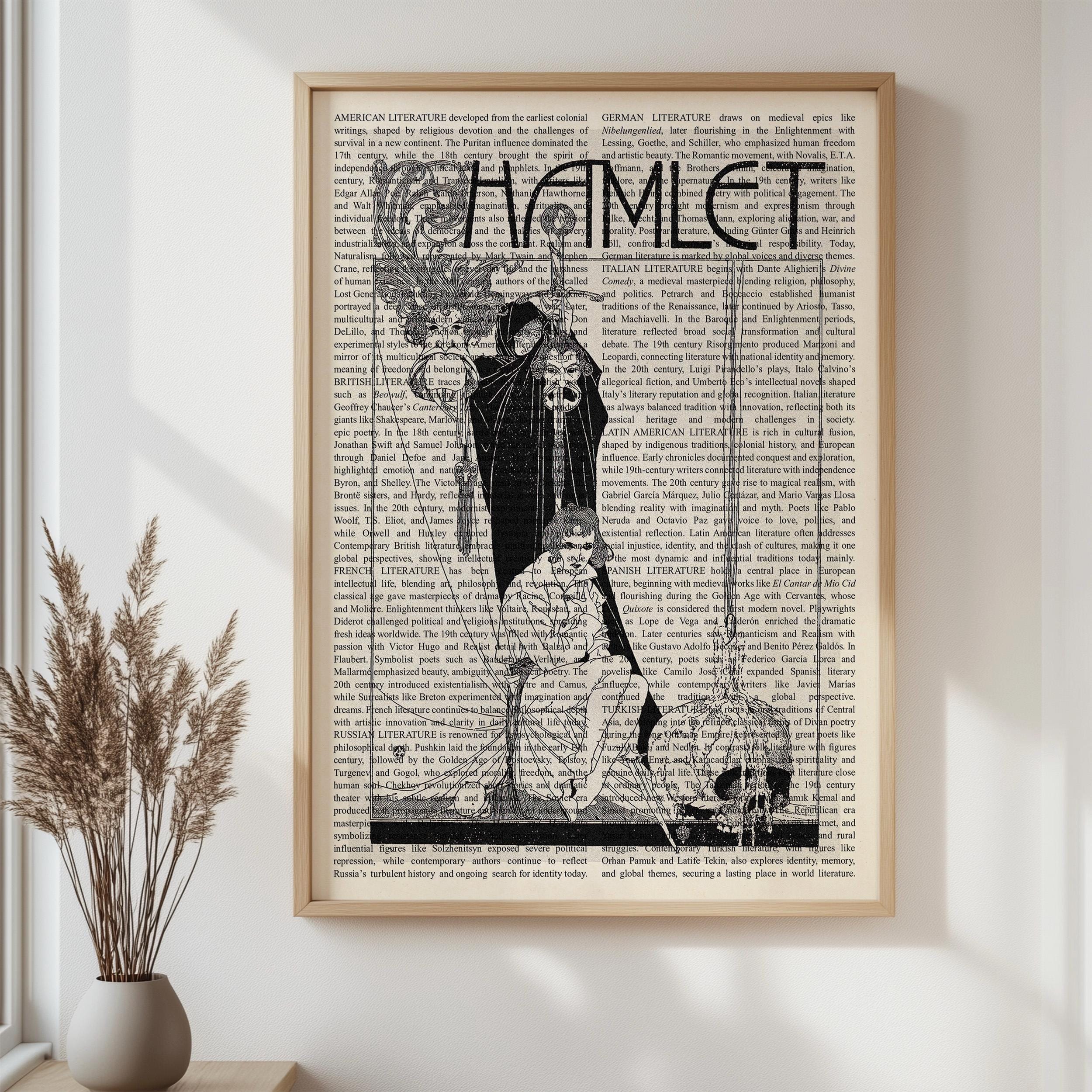 Shakespeare Hamlet Wall Art Poster Print, Framed Wall Art, Book Cover ...