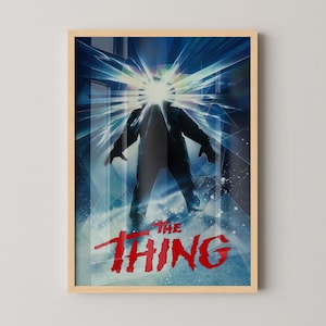 The Thing Poster Canvas | The Thing Canvas Print, The Thing Print, Canvas Wall Art, The Thing Movie Poster, Movie Art, Geek Gifts