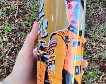 Lando Norris Tumbler - 20oz Stainless Steel Cup, Durable Race Fan Gift, Unique Motorsports Drinkware