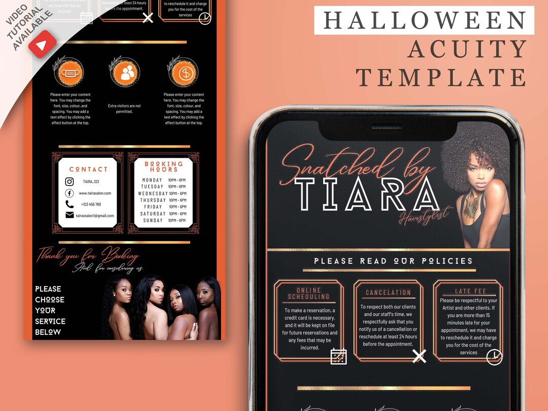 Diy Acuity Scheduling Template Hair Stylist, Acuity Template ...