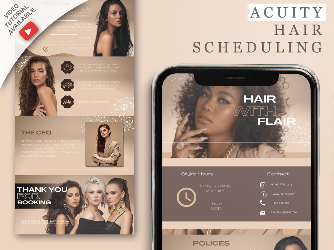 Acuity Scheduling Template Hair Stylist,acuity Template Esthetician ...