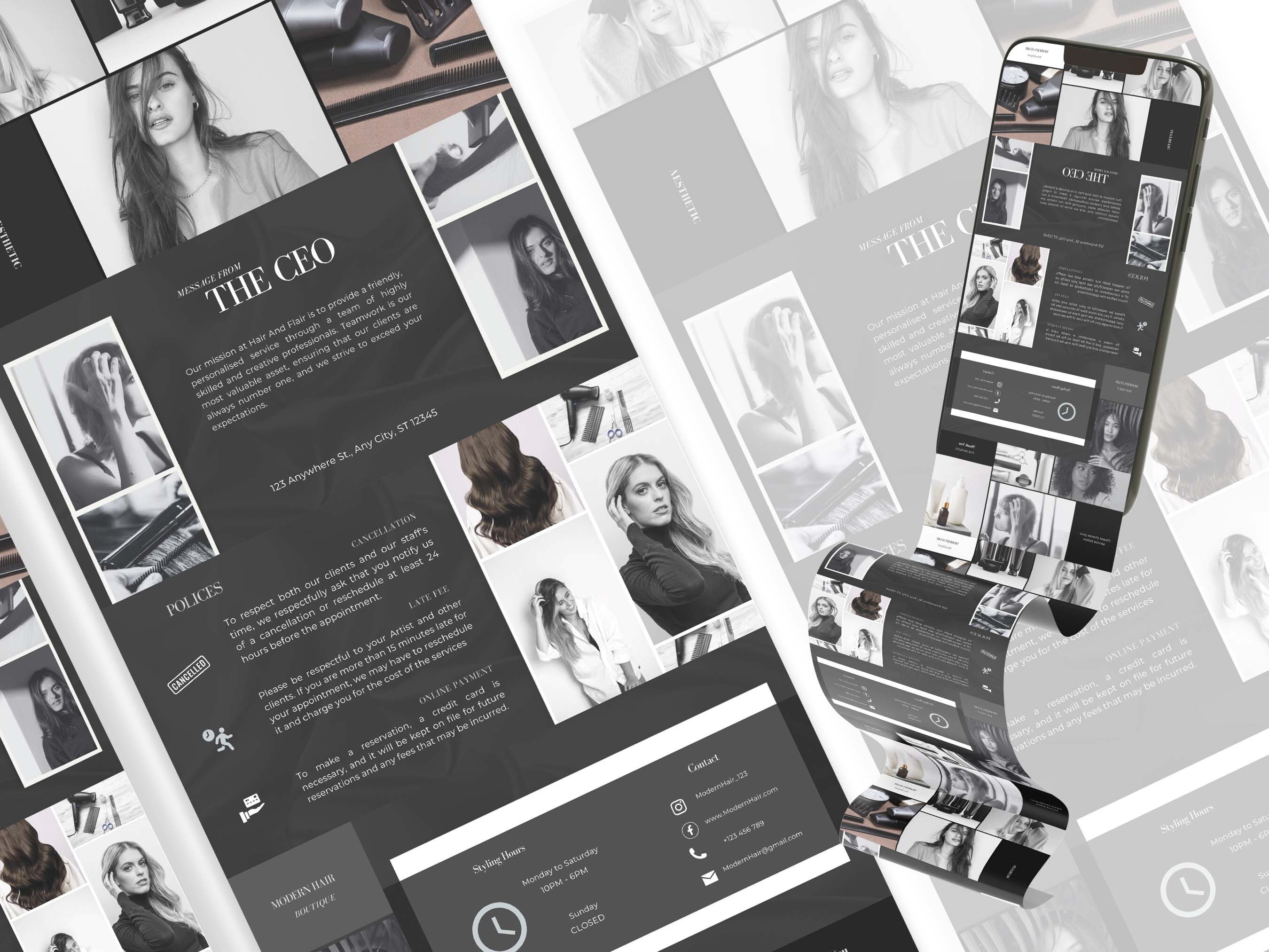 Acuity Scheduling Template Hair Stylist, Acuity Template Esthetician ...