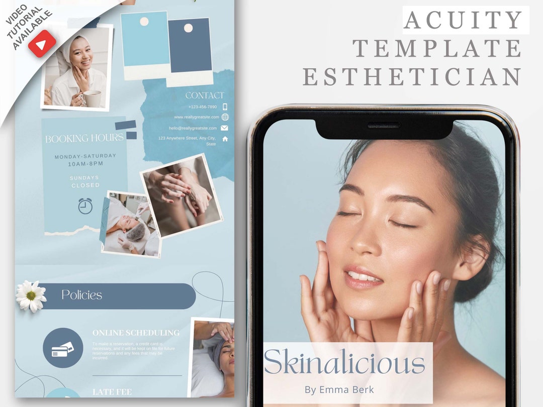 Acuity Template Esthetician, Acuity Scheduling Template Hair Stylist ...