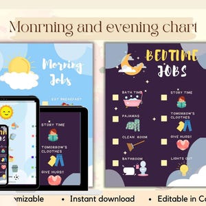 Morning and nighttime routine checklist for kids,Visual routines cards for toddler, Visual schedule preschool toddler, to-do list sticker