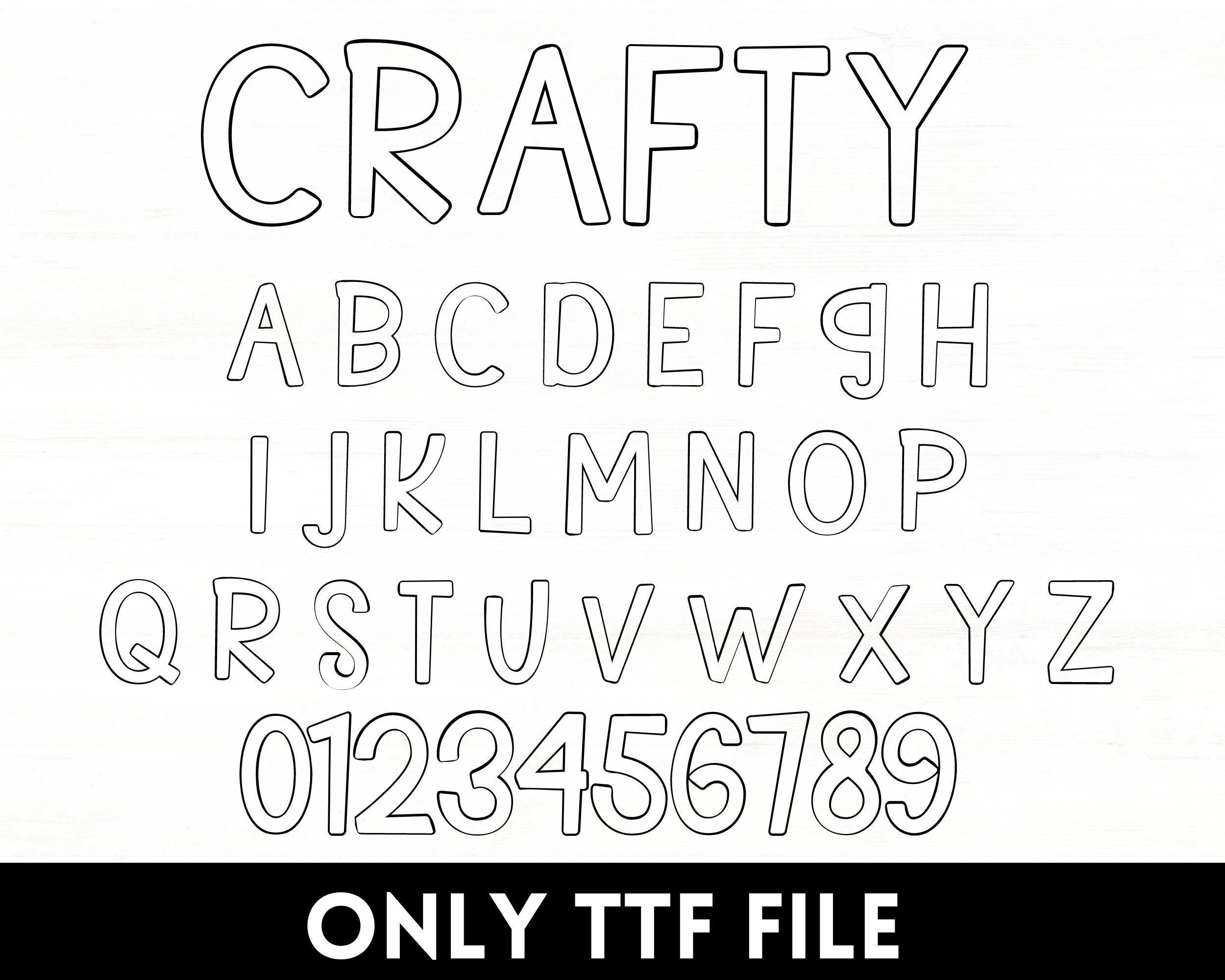Craft Font Bundle, Unique Fonts, Crafty Font, Font, Fonts for Crafters ...